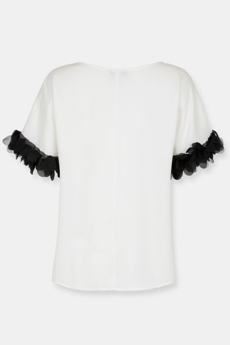 Elegantna bluza sa dekorativnim rukavima Tiffany Production